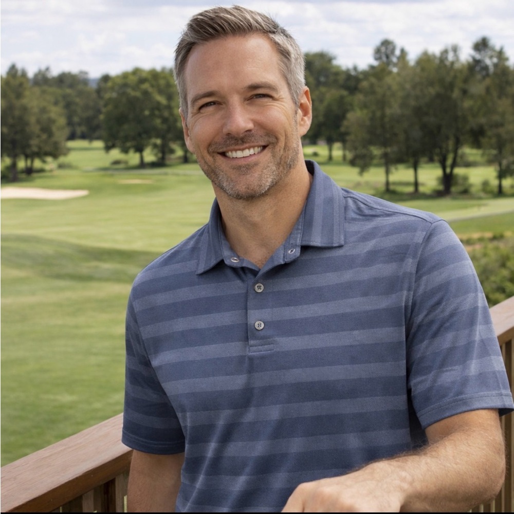 Bollé Gray Textured Golf Polo XLg